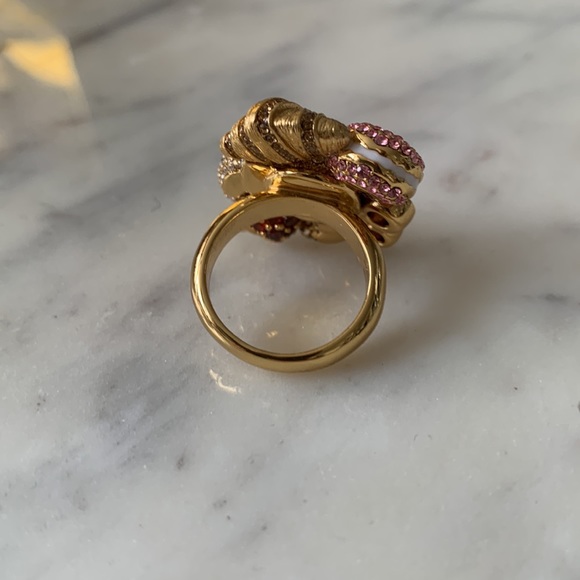 Kate Spade Patisserie Statement Cocktail Ring Size 7 - Picture 3 of 3